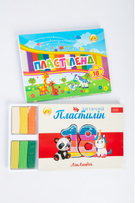 Пластилін, 18 кольорів, 360 г